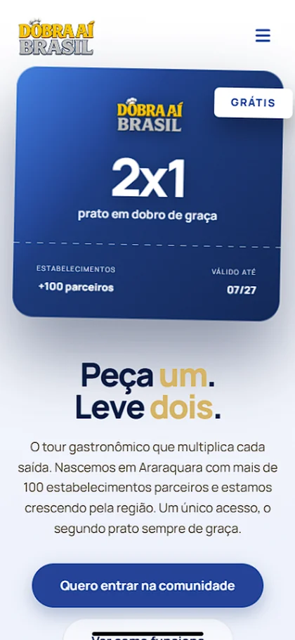 Dobra aí no celular
