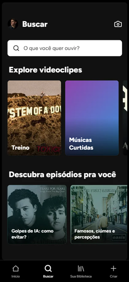 Recriação do Spotify no celular